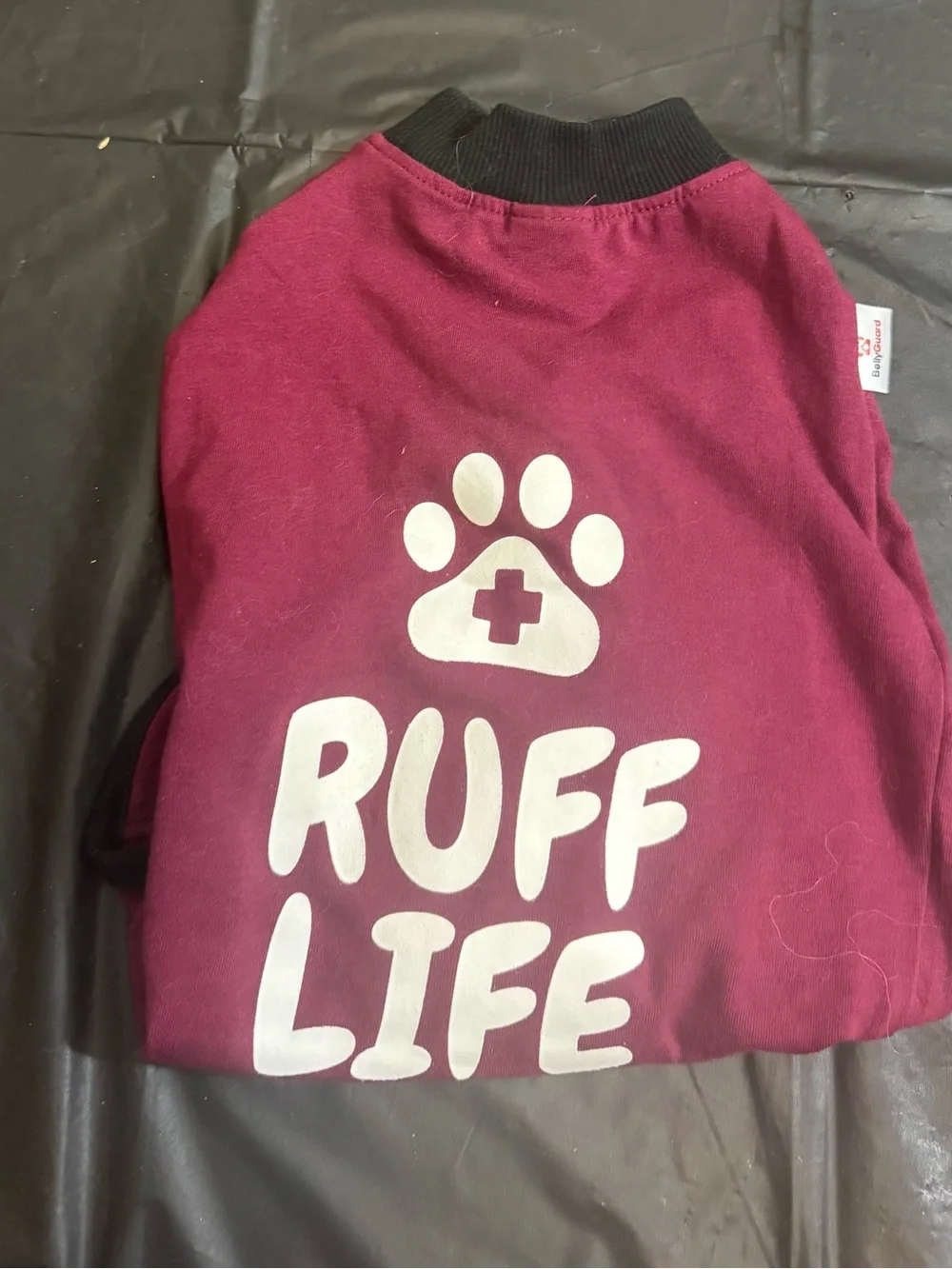 Ruff Life Healing Dog Shirt - Rose Plum Sz S NWOT
